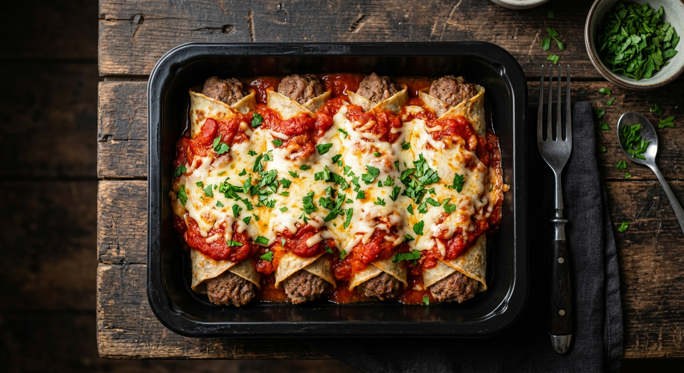 Panqueca de Carne ao Molho