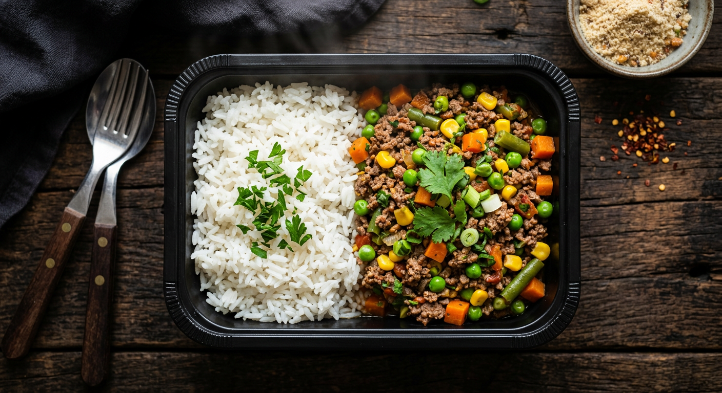 Carne Moída com Legumes